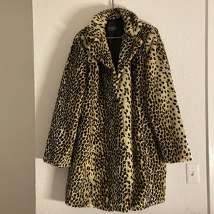 Donna Salyer’s Fabulous Furs 100% Faur Fur Plus Size Leopard Print Coat Size 3X